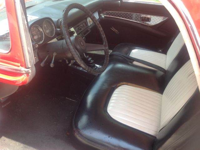 1955 Red Ford Thunderbird Convertible