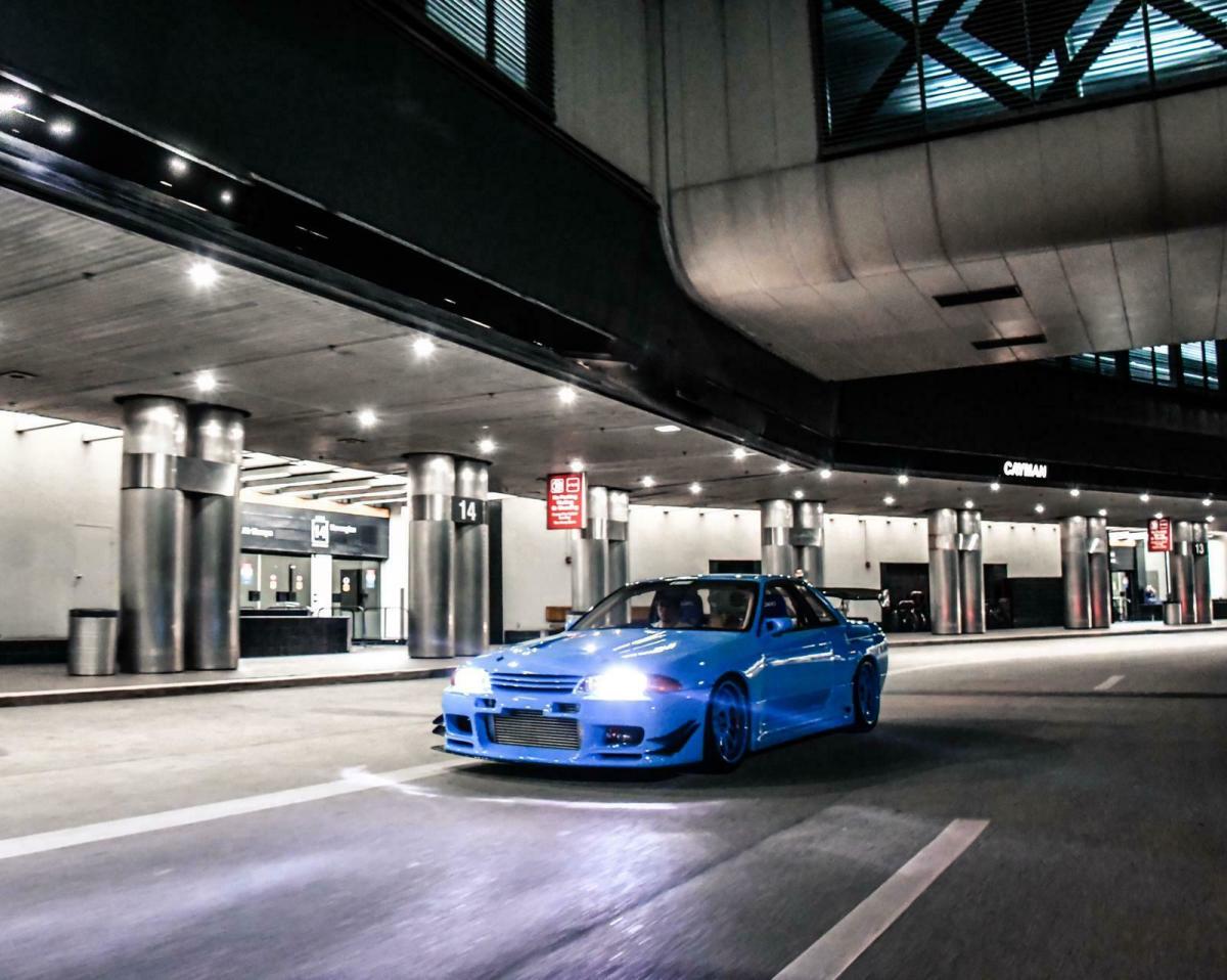 1991 Blue Nissan GT-R Coupe