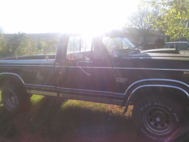 1984 Black Ford F-250 Standard Cab Pickup