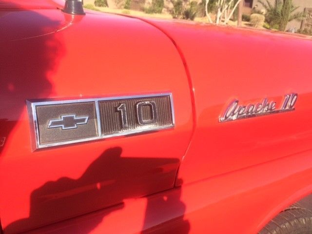 1961 red/white trim Chevrolet C-10 Standard Cab Pickup