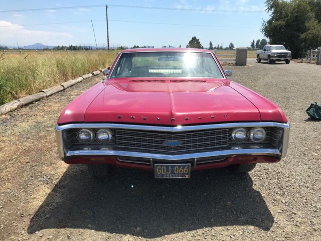 1969 Red Chevrolet Impala