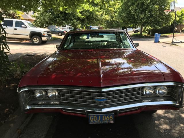1969 Red Chevrolet Impala
