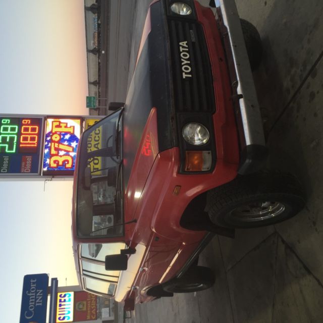 1982 Red Toyota Land Cruiser Wagon