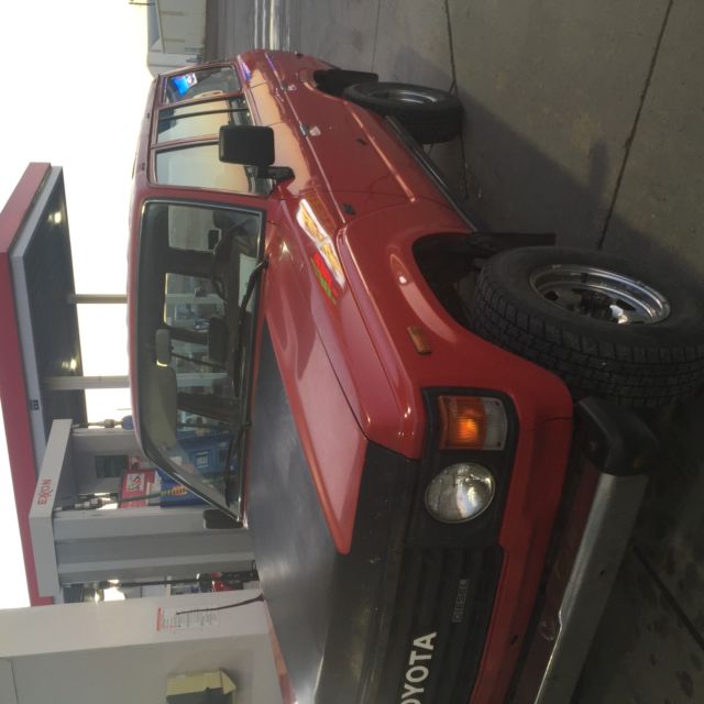 1982 Red Toyota Land Cruiser Wagon