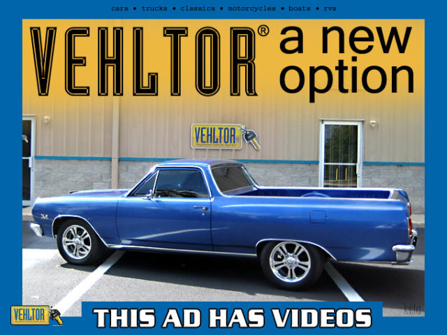 1965 Blue Chevrolet El Camino Standard Cab Pickup