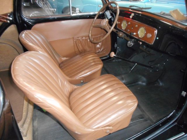 1951 Black Fiat 500 Convertible