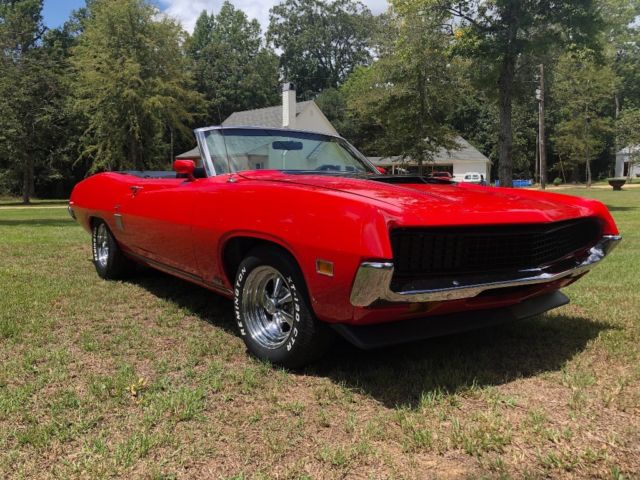 1970 Red Ford Torino Convertible