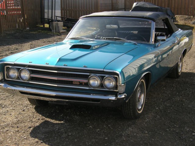 1969 Acapulco blue meatallic Ford Torino Convertible