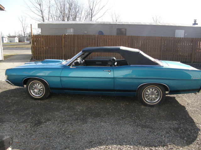 1969 Acapulco blue meatallic Ford Torino Convertible