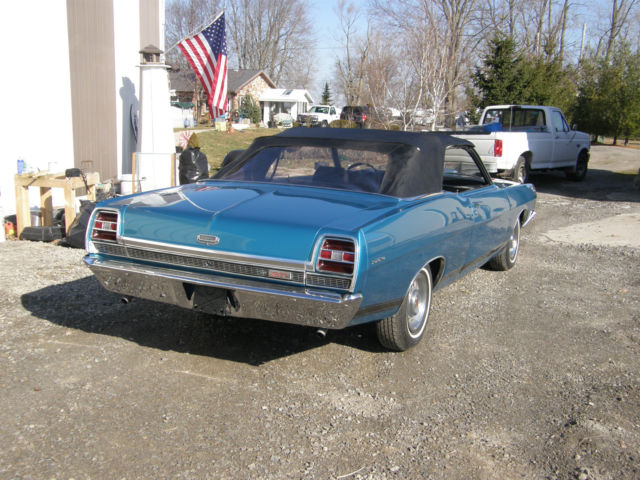 1969 Acapulco blue meatallic Ford Torino Convertible