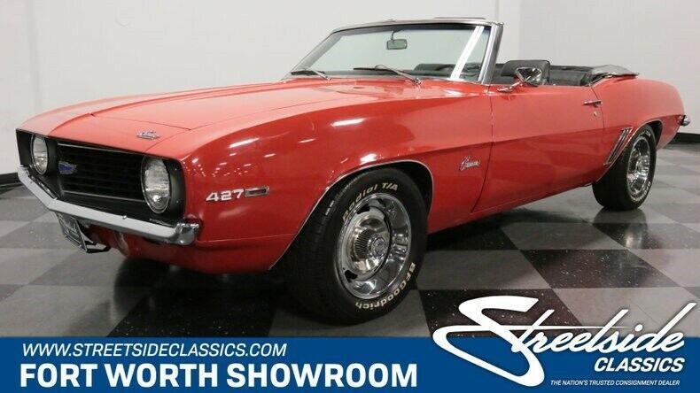 1969 Red Chevrolet Camaro Convertible