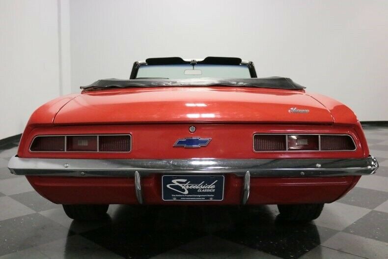 1969 Red Chevrolet Camaro Convertible