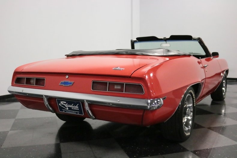 1969 Red Chevrolet Camaro Convertible