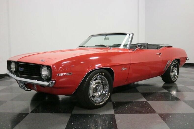 1969 Red Chevrolet Camaro Convertible