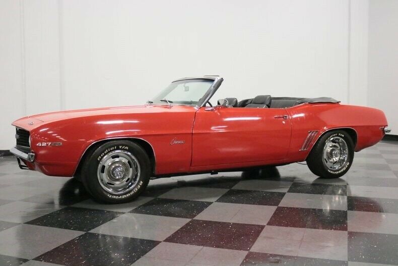 1969 Red Chevrolet Camaro Convertible