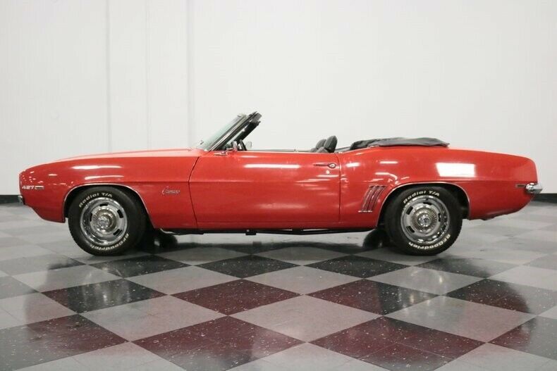 1969 Red Chevrolet Camaro Convertible
