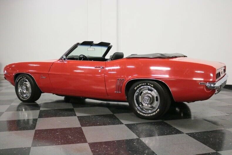 1969 Red Chevrolet Camaro Convertible
