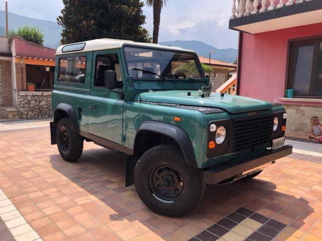 1988 Turquoise green Land Rover Defender
