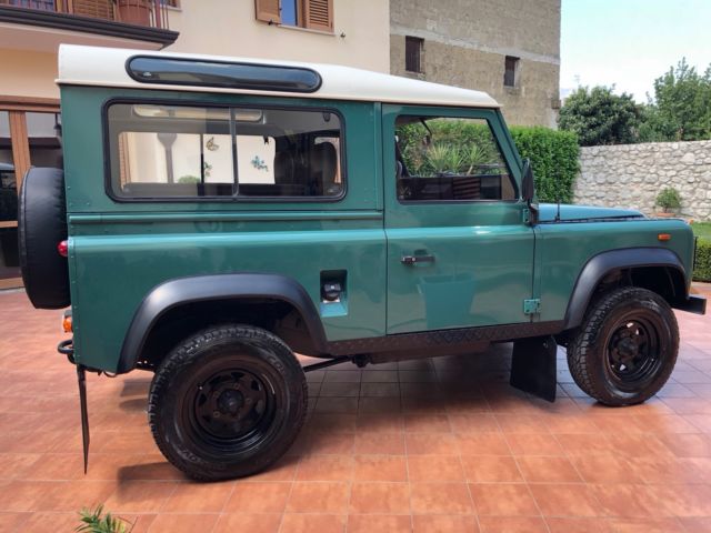 1988 Turquoise green Land Rover Defender