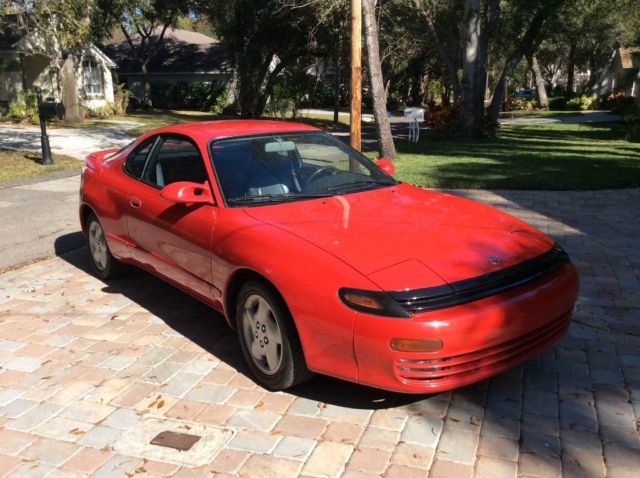 1992 Red Toyota Celica Unibody nonturbo non-four-wheel-drive