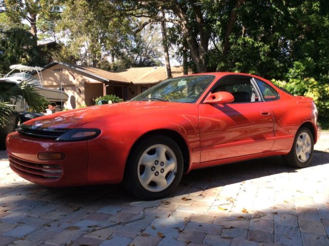 1992 Red Toyota Celica Unibody nonturbo non-four-wheel-drive