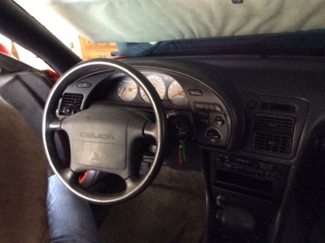 1992 Red Toyota Celica Unibody nonturbo non-four-wheel-drive