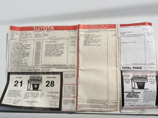 1992 Red Toyota Celica Unibody nonturbo non-four-wheel-drive