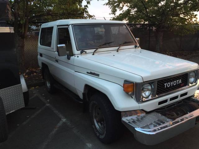 1988 White Toyota Land Cruiser SUV