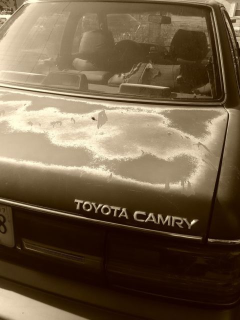 1991 Maron Red Toyota Camry Sedan