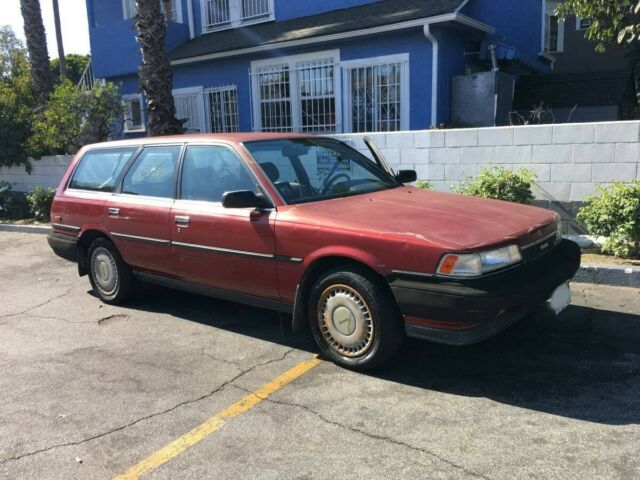 1990 Red Toyota Camry Wagon