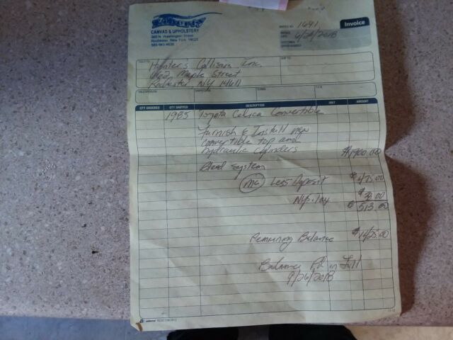 1985 White Toyota Celica Convertible