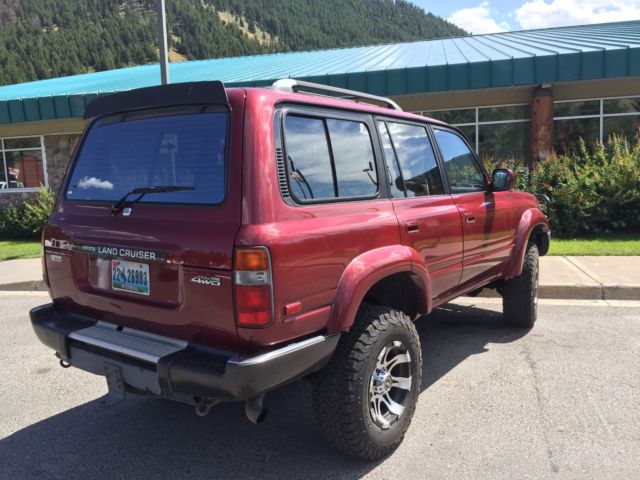 1993 Red Toyota Land Cruiser SUV