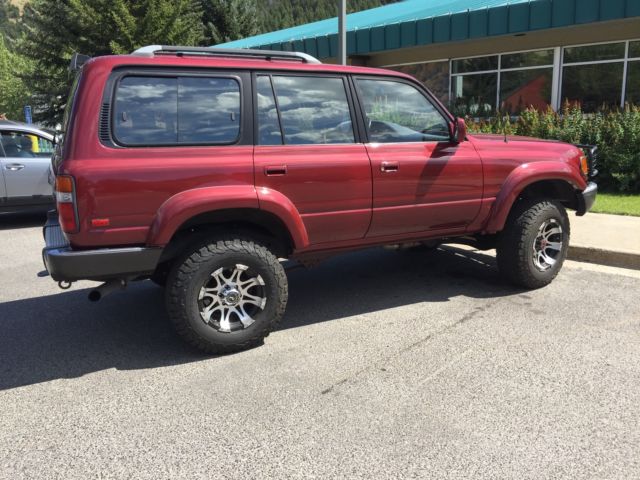 1993 Red Toyota Land Cruiser SUV