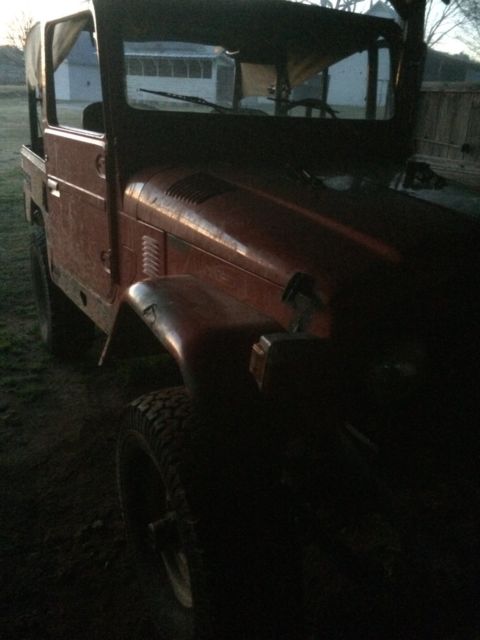 1972 Red Toyota Land Cruiser SUV