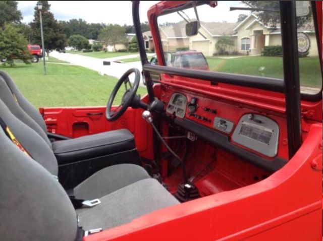 1972 Red Toyota Land Cruiser SUV