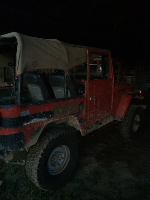 1972 Red Toyota Land Cruiser SUV