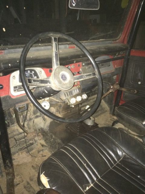 1972 Red Toyota Land Cruiser SUV