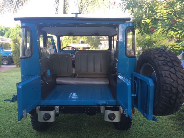 1967 Blue and white Toyota Land Cruiser Cab & Chassis