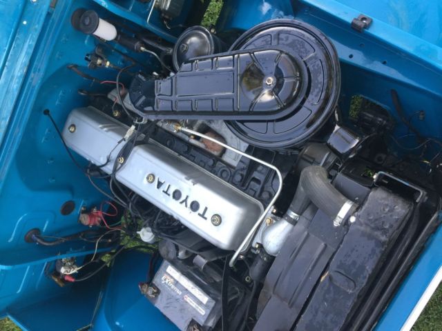 1967 Blue and white Toyota Land Cruiser Cab & Chassis