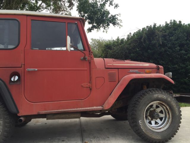 1972 Red Toyota Land Cruiser