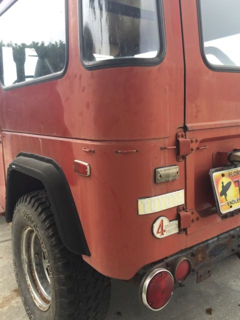 1972 Red Toyota Land Cruiser