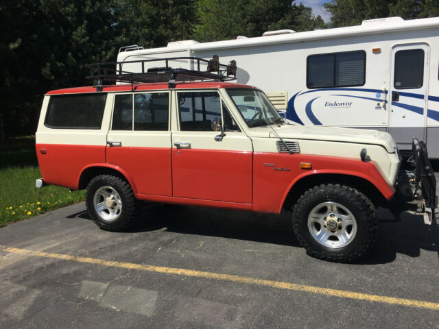 1972 Red Toyota Land Cruiser SUV