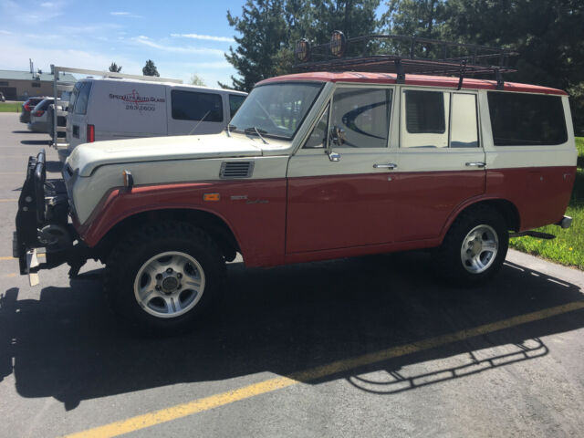 1972 Red Toyota Land Cruiser SUV