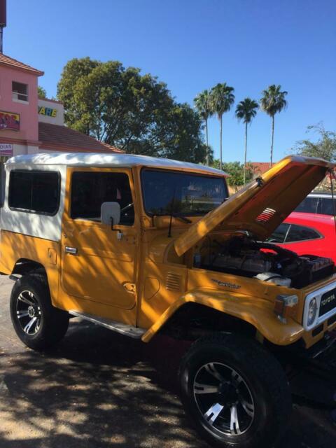 1980 Yellow Toyota Land Cruiser SUV
