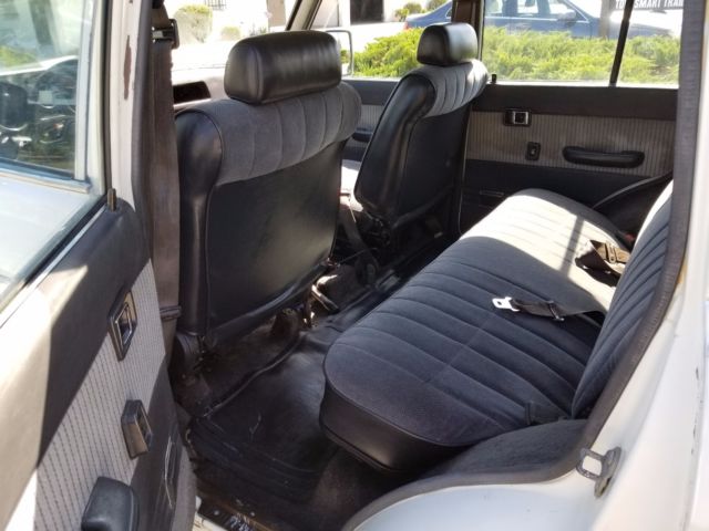 1985 White Toyota Land Cruiser Wagon