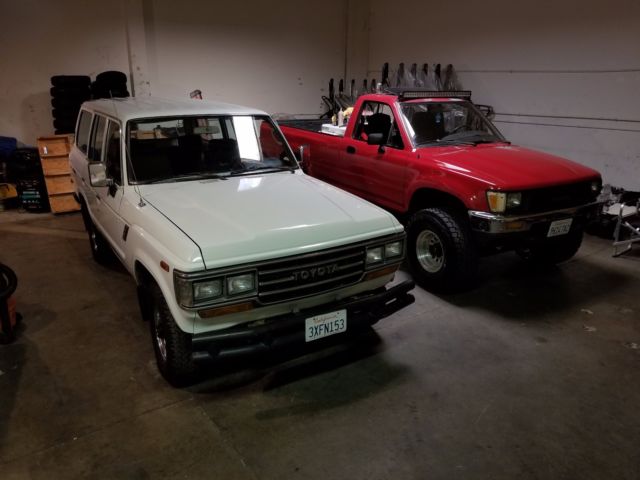 1985 White Toyota Land Cruiser Wagon