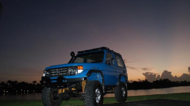 1988 Blue Toyota Land Cruiser Off Road