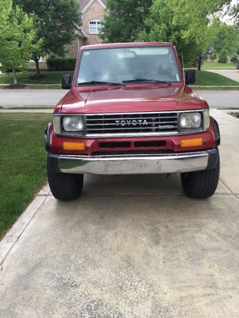 1992 Red Toyota Land Cruiser SUV