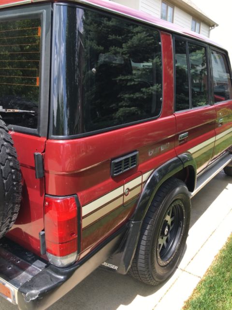1992 Red Toyota Land Cruiser SUV