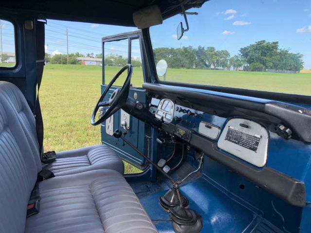 1974 Blue Toyota Land Cruiser Crew Cab Pickup